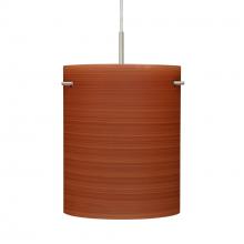 Besa Lighting J-4006CH-SN - Besa Pendant for Multiport Canopy Tamburo 8 Satin Nickel Cherry 1x100W Medium Base