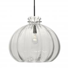 Besa Lighting J-464588-BK - Besa Pendant For Multiport Canopy Pinta 12 Clear Black 1x100W Medium Base