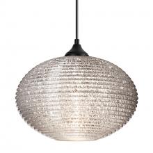 Besa Lighting OP-4913GL-BK - Besa Outdoor Pendant Pape 12 Black Finish, Glitter 1xE26 Base