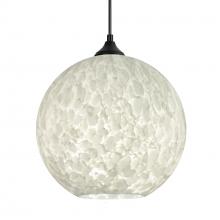Besa Lighting OP-COCO1219-BK - Besa Coco 12 Outdoor Pendant, Carrera, Black Finish, 1x E26 Base