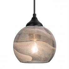 Besa Lighting OP-JILLYSM-BK - Besa, Jilly Outdoor Pendant, Vapor Smoke, Black Finish, 1xE26 Base