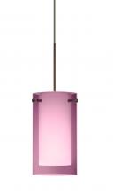 Besa Lighting RXP-A44007-BR - Besa Pendant Pahu 4 Bronze Transparent Amethyst/Opal 1x35W MAX GY6.35 Base