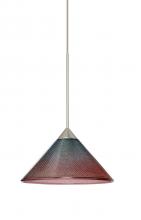 Besa Lighting X-117691-SN - Besa Pendant For Multiport Canopy Kona Satin Nickel Bi-Color 1x50W MAX GY6.35 Base