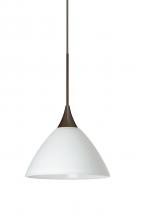 Besa Lighting X-174307-BR - Besa Pendant For Multiport Canopy Domi Bronze White 1x50W MAX GY6.35 Base