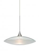 Besa Lighting X-6294CL-SN - Besa Pendant For Multiport Canopy Spazio Satin Nickel Clear/Frost 1x50W MAX GY6.35 Base