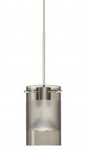 Besa Lighting XP-6524ES-LED-SN - Besa Pendant Scope 4 Satin Nickel Smoke/Frost 1x5W LED
