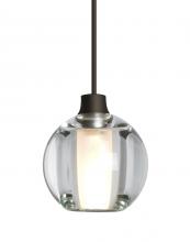 Besa Lighting XP-BOCA5CL-BR - Besa, Boca 5 Cord Pendant, Clear, Bronze Finish, 1x35W MAX GY6.35 Base