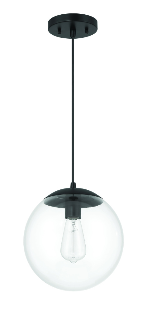 1 Light Small Pendant with Clear Glass
