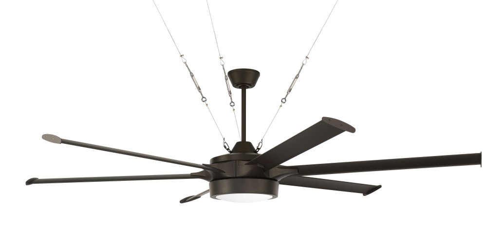 Prost 78" 6-Blade Indoor/Outdoor (Damp) Ceiling Fan in Espresso w/ Espresso Blades