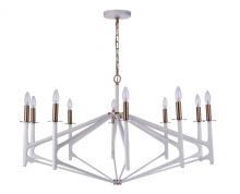 Craftmade 55510-MWWSB - 10 Light Chandelier