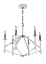 Craftmade 55526-MWWSB - 6 Light Chandelier