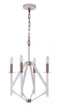 Craftmade 55534-MWWSB - 4 Light Foyer
