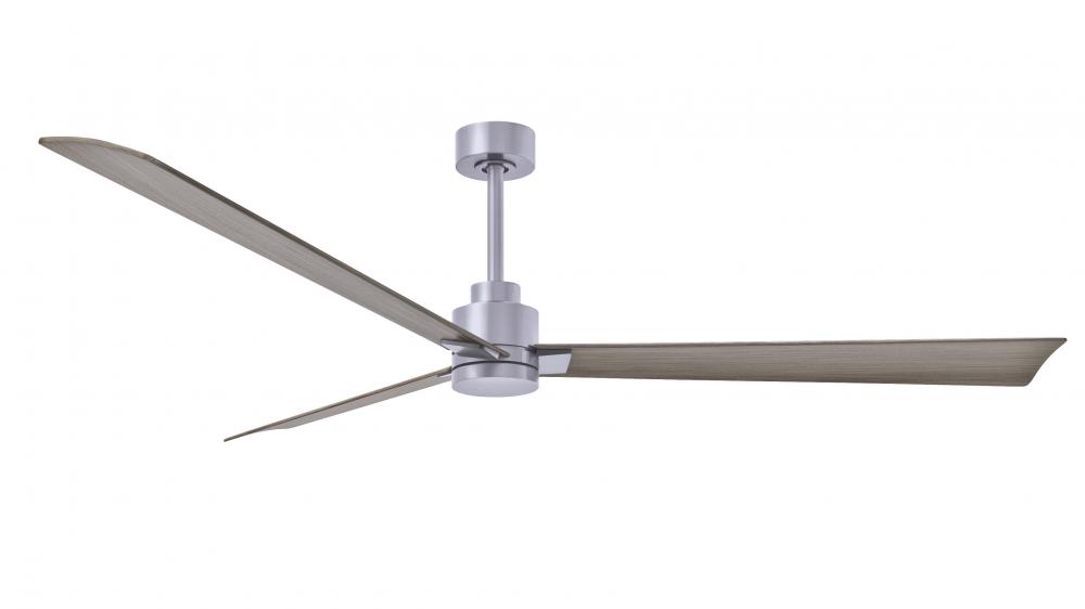 Alessandra - 72" Three Blade Transitional Ceiling Fan - Brushed Nickel Finish