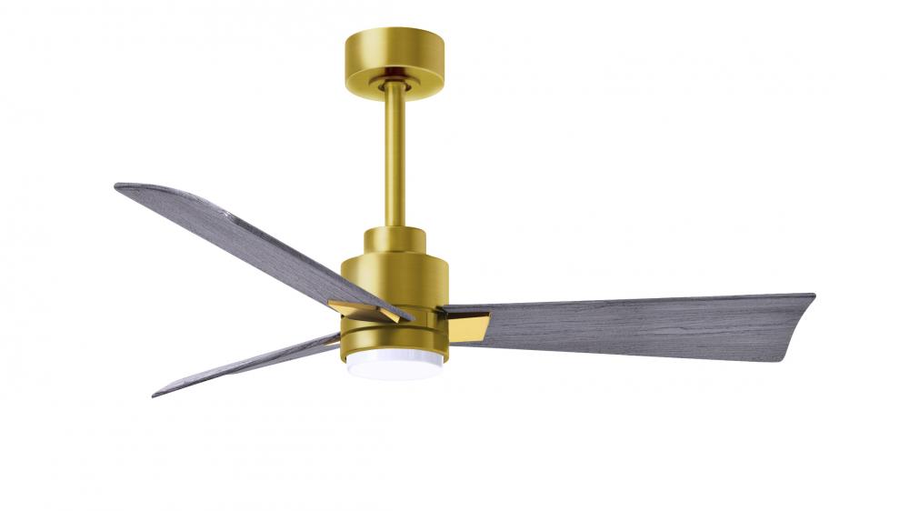 Alessandra - 42" Three Blade Transitional Ceiling Fan - 5CCT Integrated LED - Brushed Brass Fini