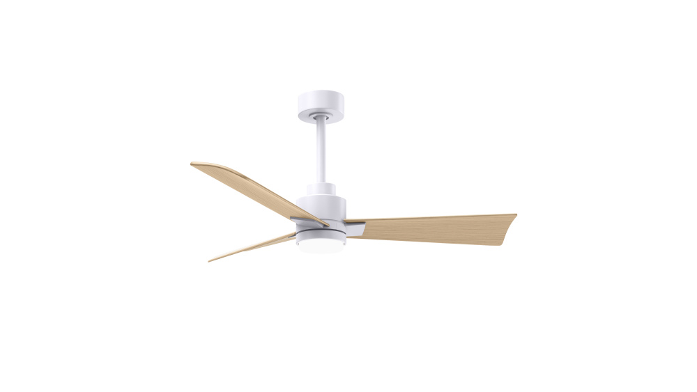 Alessandra - 42" Three Blade Transitional Ceiling Fan - 5CCT Integrated LED - Matte White Finish