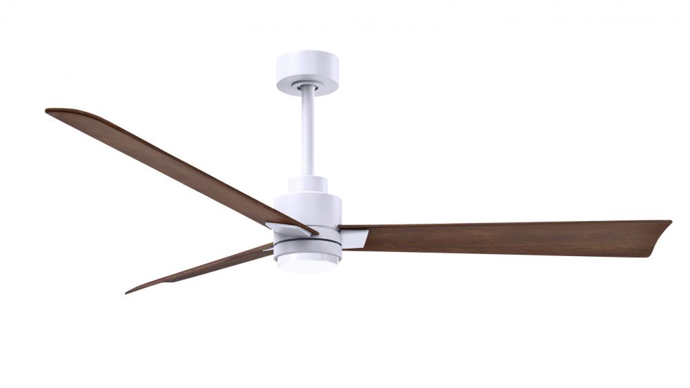 Alessandra - 56" Three Blade Transitional Ceiling Fan - 5CCT Integrated LED - Matte White Finish