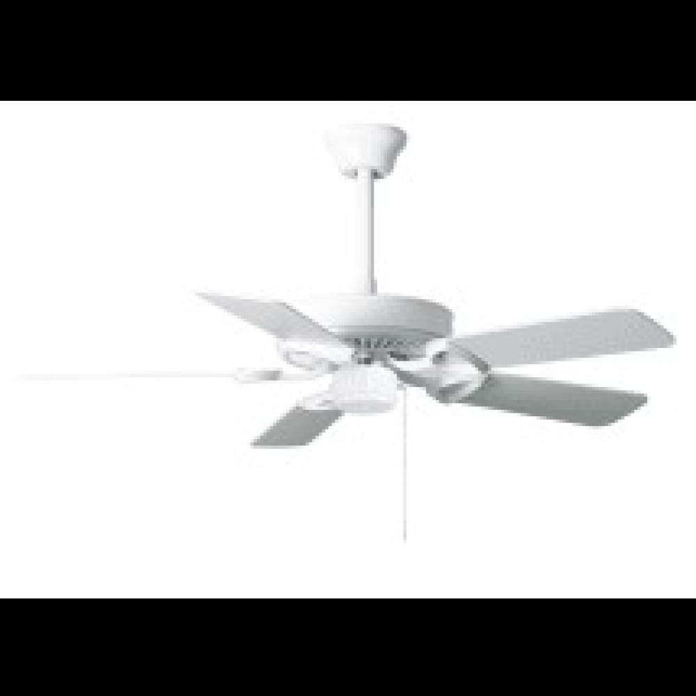 America - 42" Builder Fan - LED Light Kit - USA - Gloss White Finish - Reversible White/Wood Ton