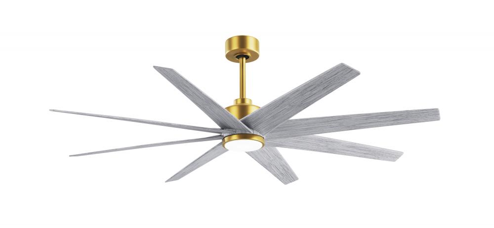 Ariella - Eight Blade Ceiling Fan - 5CCT Integrated LED - Brushed Brass Finish