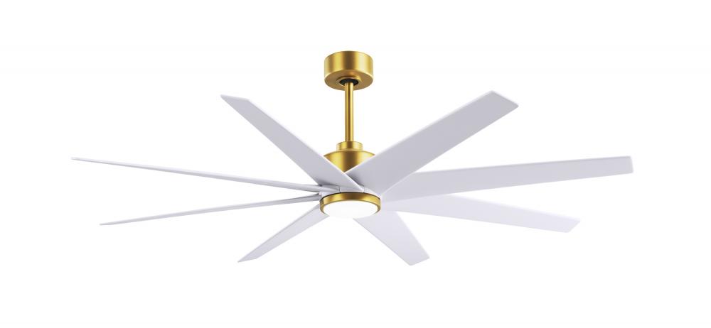 Ariella - Eight Blade Ceiling Fan - 5CCT Integrated LED - Brushed Brass Finish