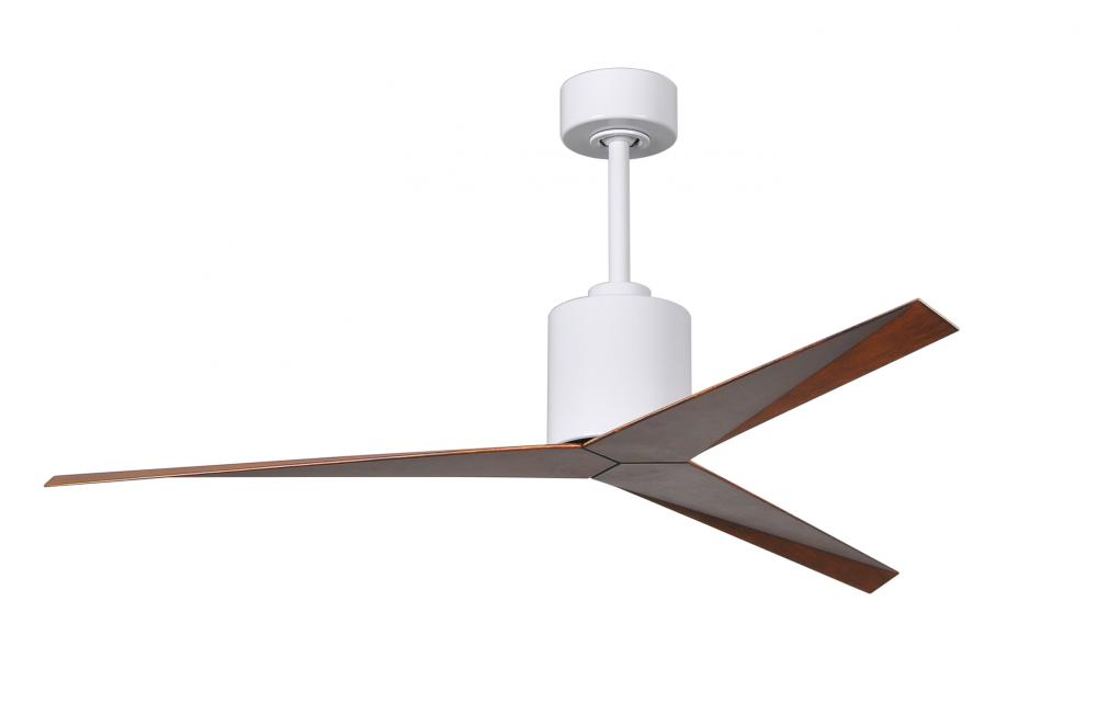 Eliza - Ceiling Fan - Gloss White Finish - Walnut Tone Blades
