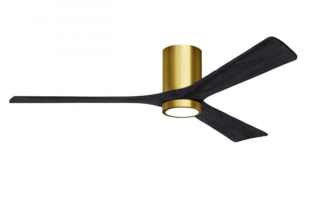 Irene - 3HLK - Brushed Brass - Matte Black Blades - 60" Blades