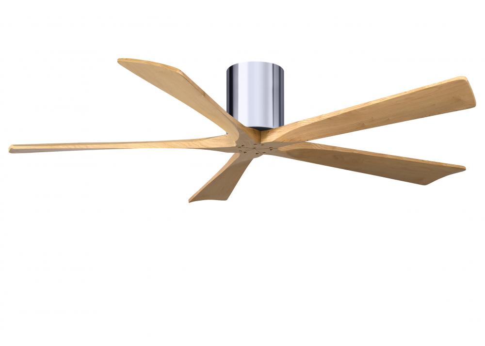 Irene - 5H - Polished Chrome - Light Maple Blades - 60" Blades