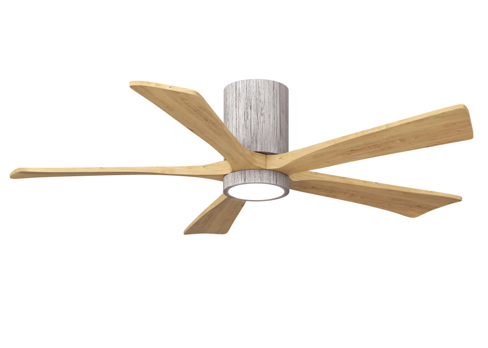 Irene - 5HLK - 52" Five Blade Flush Mount Paddle Fan - 5CCT Integrated LED - Barn Wood Tone Fini