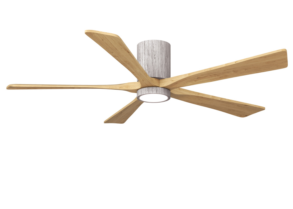 Irene - 5HLK - 60" Five Blade Flush Mount Paddle Fan - 5CCT Integrated LED - Barn Wood Tone Fini