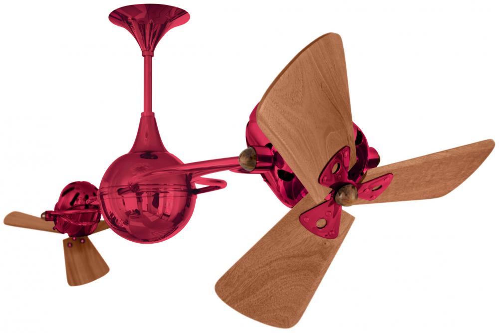 Italo Ventania - Rotational Ceiling Fan - Rubi Finish - Mahogany Tone Blades