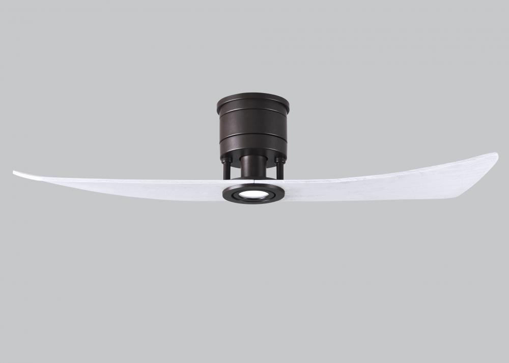 Lindsay - Ceiling Fan - Integrated LED - Textured Bronze Finish - Matte White Blades