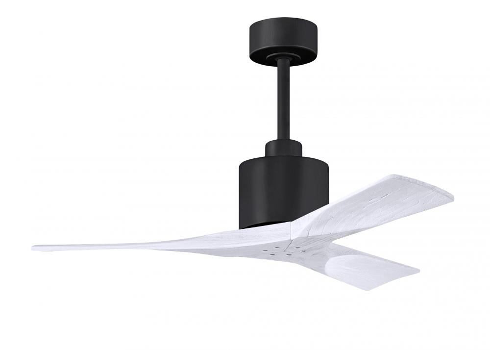 Nan - 42" Ceiling Fan - Matte Black Finish - Matte White Blades