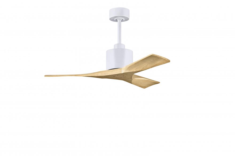 Nan - 42" Ceiling Fan - Matte White Finish -Light Maple Tone Blades
