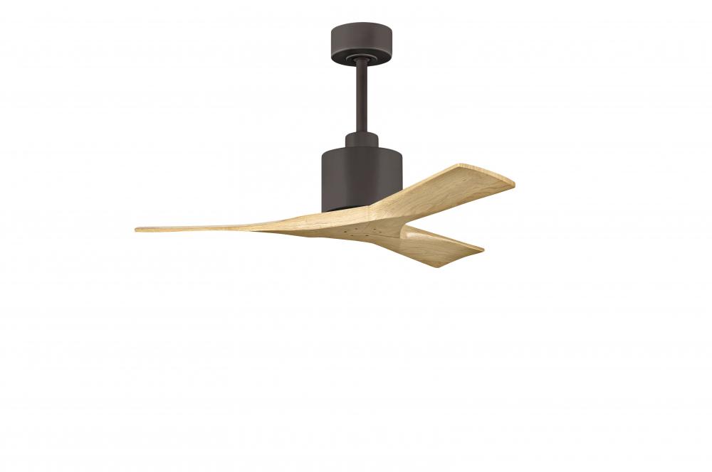 Nan - 42" Ceiling Fan - Textured Bronze Finish - Light Maple Tone Blades