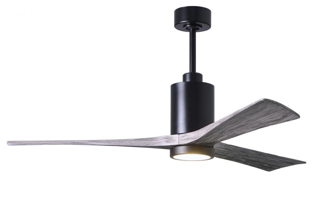 Patricia-3 - 60" Three Blade Ceiling Fan - 5CCT Integrated LED - Matte Black Finish