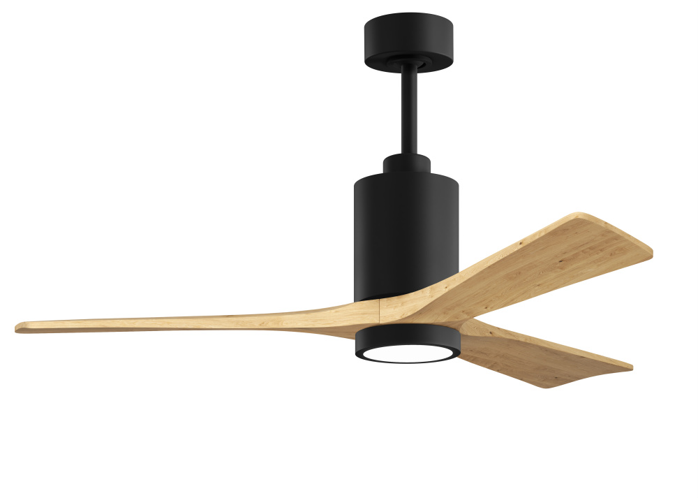 Patricia - 3 - 52" Three Blade Ceiling Fan - 5CCT Integrated LED - Matte Black Finish