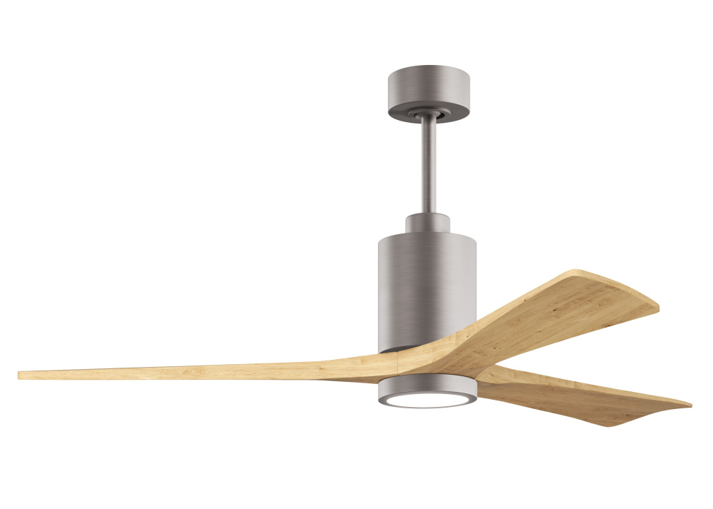 Patricia-3 - 60" Three Blade Ceiling Fan - 5CCT Integrated LED - Brushed Nickel Finish