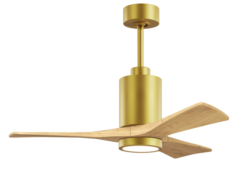 Patricia - 3 - 42" Three Blade Ceiling Fan - 5CCT Integrated LED - Brushed Brass Finish