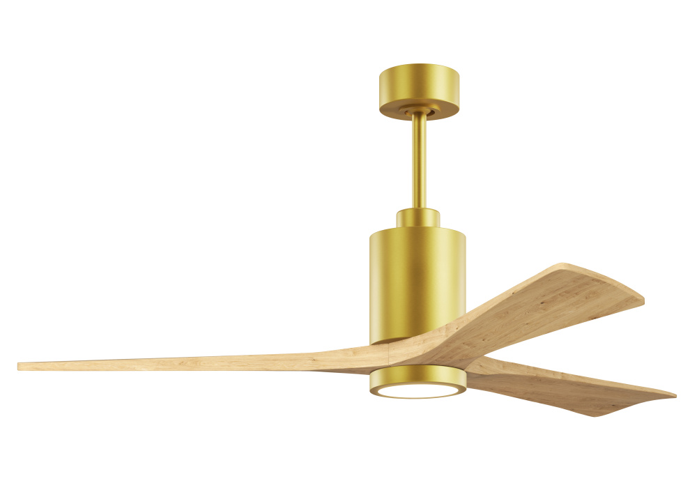 Patricia - 3 - 60" Three Blade Ceiling Fan - 5CCT Integrated LED - Brushed Brass Finish