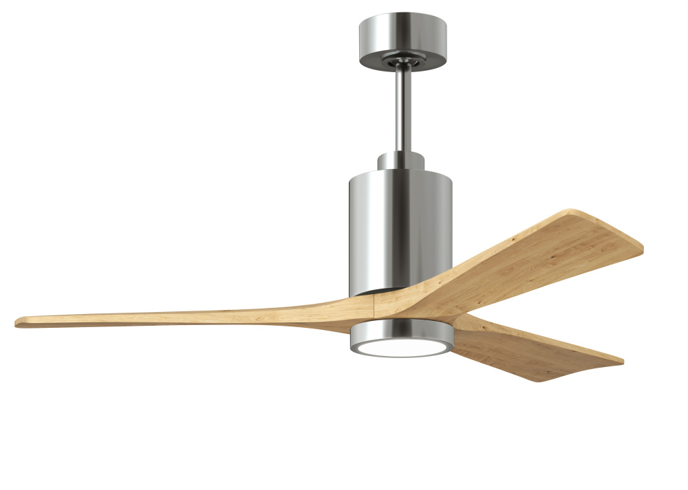 Patricia - 3 - 52" Three Blade Ceiling Fan - 5CCT Integrated LED - Polished Chrome Finish