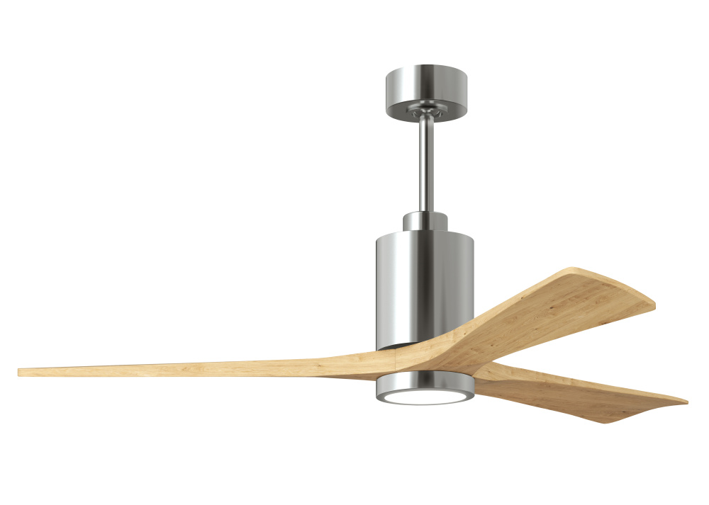 Patricia - 3 - 60" Three Blade Ceiling Fan - 5CCT Integrated LED - Polished Chrome Finish