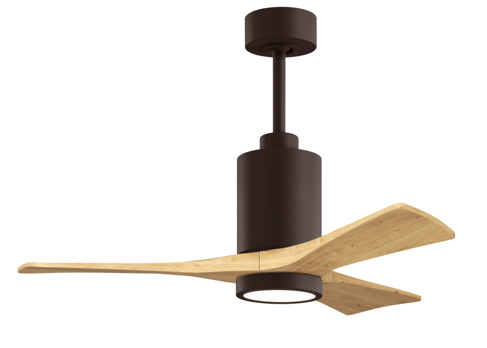 Patricia - 3 - 42" Three Blade Ceiling Fan - 5CCT Integrated LED - Textured Bronze Finish