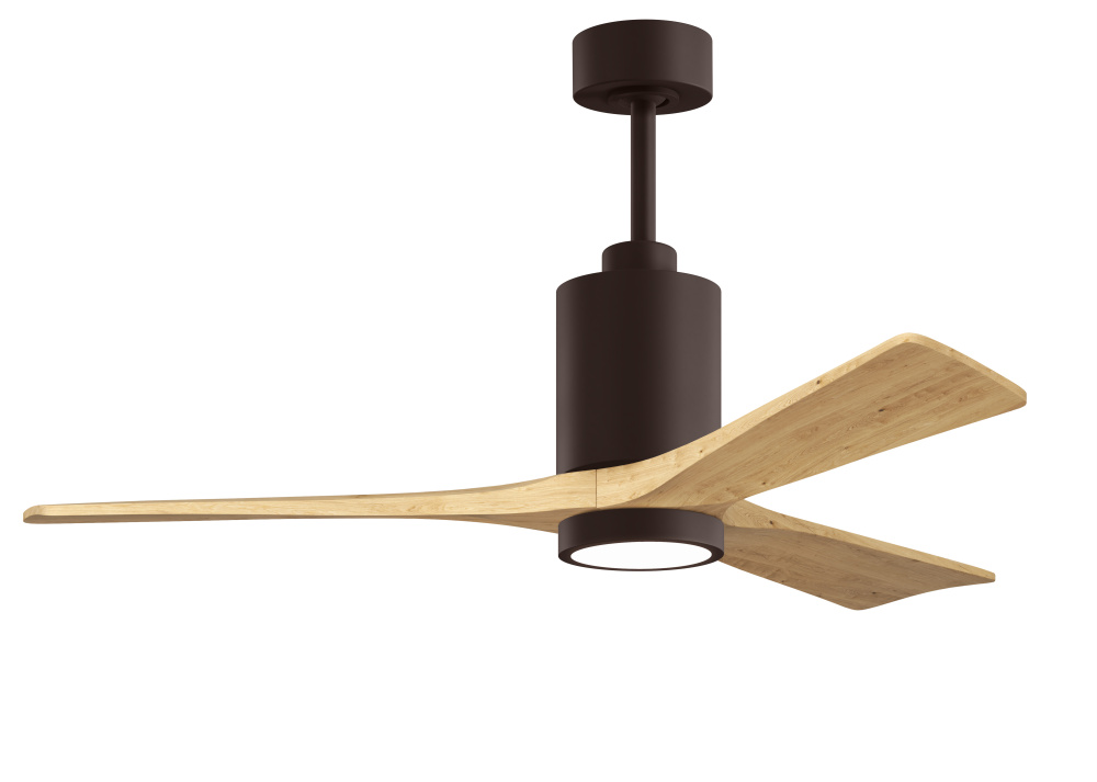 Patricia - 3 - 52" Three Blade Ceiling Fan - 5CCT Integrated LED - Textured Bronze Finish