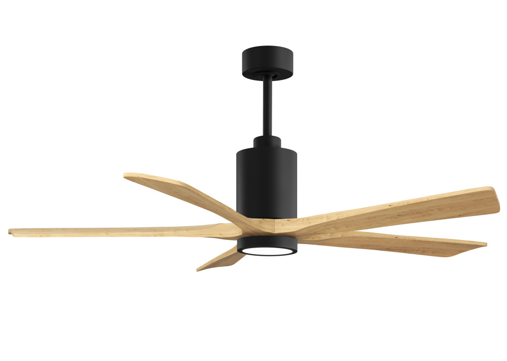 Patricia - 5 - 60" Five Blade Ceiling Fan - 5CCT Integrated LED - Matte Black Finish