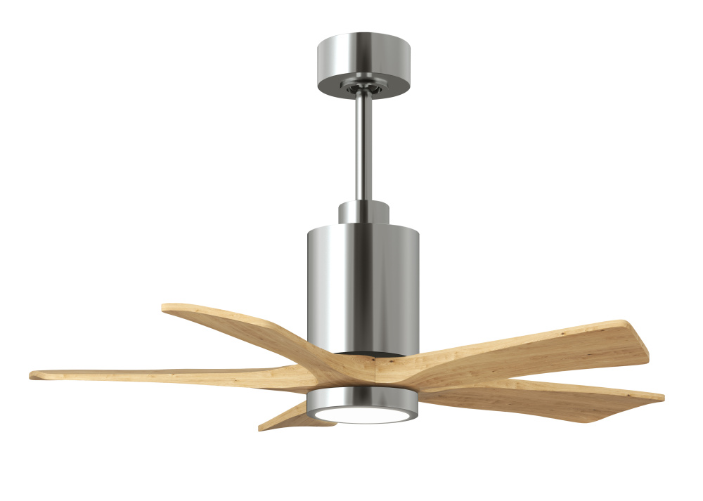 Patricia - 5 - 42" Five Blade Ceiling Fan - 5CCT Integrated LED - Polished Chrome Finish