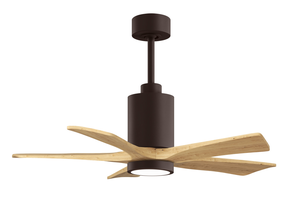 Patricia - 5 - 42" Five Blade Ceiling Fan - 5CCT Integrated LED - Textured Bronze Finish