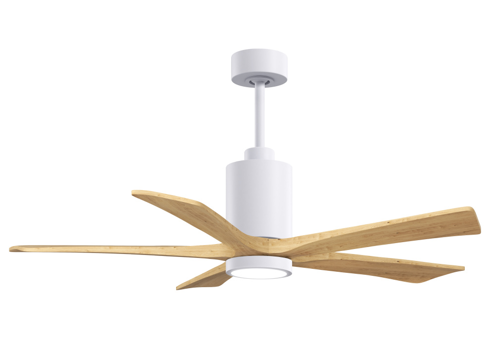 Patricia - 5 - 52" Five Blade Ceiling Fan - 5CCT Integrated LED - Gloss White Finish