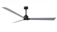 Matthews Fan Company AKLK-BK-BW-72 - Alessandra - 72" Three Blade Transitional Ceiling Fan - 5CCT Integrated LED - Matte Black Finish