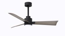 Matthews Fan Company AKLK-BK-GA-42 - Alessandra - 42" Three Blade Transitional Ceiling Fan - 5CCT Integrated LED - Matte Black Finish