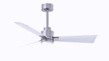 Matthews Fan Company AKLK-BN-MWH-42 - Alessandra-42" Three Blade Transitional Ceiling Fan-5CCT Integrated LED-Brushed Nickel Finish