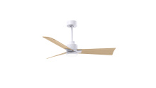 Matthews Fan Company AKLK-MWH-LM-42 - Alessandra - 42" Three Blade Transitional Ceiling Fan - 5CCT Integrated LED - Matte White Finish